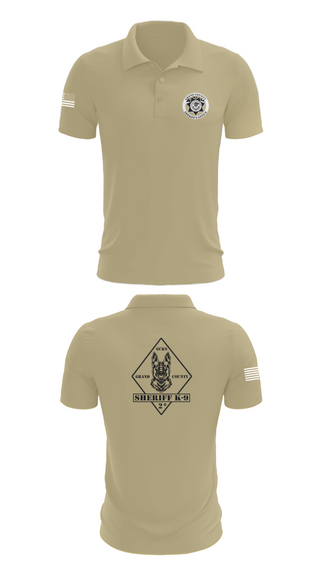 Short Sleeve Performance Polo, GCSO K9, , Teamtime, Team time, sublimation, custom sports apparel, team uniforms, spirit wear, spiritwear, sports uniforms, custom shirts, team store, custom team store, fundraiser sports, apparel fundraiser
