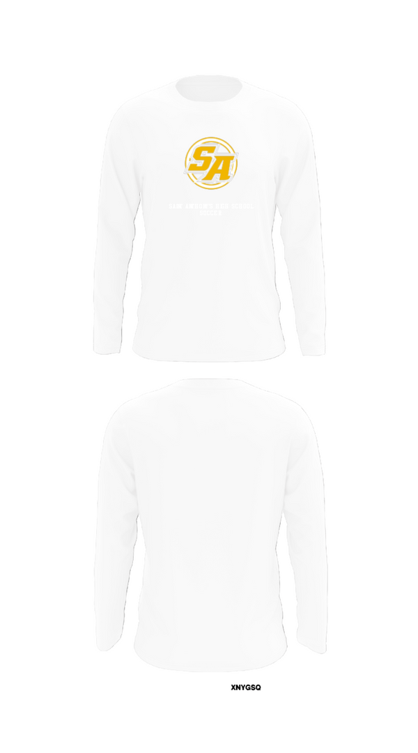 Long Sleeve Performance Shirt, Saint Anthony's High School Soccer, Women's Soccer, Teamtime, Team time, sublimation, custom sports apparel, team uniforms, spirit wear, spiritwear, sports uniforms, custom shirts, team store, custom team store, fundraiser sports, apparel fundraiser