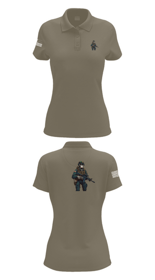 Women's Short Sleeve Performance Polo, 3d lsb, Marines, Teamtime, Team time, sublimation, custom sports apparel, team uniforms, spirit wear, spiritwear, sports uniforms, custom shirts, team store, custom team store, fundraiser sports, apparel fundraiser