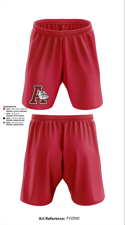 Anniston High School 66349692 Athletic Shorts With Pockets - 5