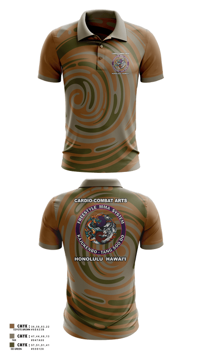 Honolulu Bohemian 96104358 Short Sleeve Performance Polo - 1