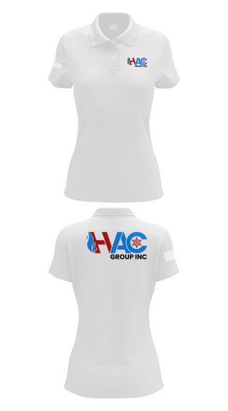 Womens Short Sleeve Performance Polo, HVAC group Inc, , Teamtime, Team time, sublimation, custom sports apparel, team uniforms, spirit wear, spiritwear, sports uniforms, custom shirts, team store, custom team store, fundraiser sports, apparel fundraiser