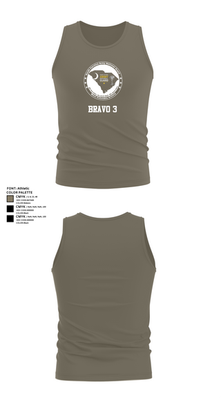 Tank Top, Bravo 3, National Guard, Teamtime, Team time, sublimation, custom sports apparel, team uniforms, spirit wear, spiritwear, sports uniforms, custom shirts, team store, custom team store, fundraiser sports, apparel fundraiser