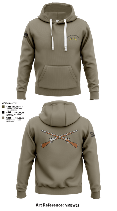 2ND Platoon, Blackhawk CO, 4-6 INF 33052175 Hoodie - 107