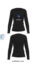 Hanson Memorial High School Cross Country 61098496 Women's Long Sleeve V-neck Shirt - 34