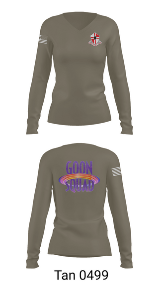 Womens Long Sleeve Vneck Shirt, 92nd Engineers, , Teamtime, Team time, sublimation, custom sports apparel, team uniforms, spirit wear, spiritwear, sports uniforms, custom shirts, team store, custom team store, fundraiser sports, apparel fundraiser