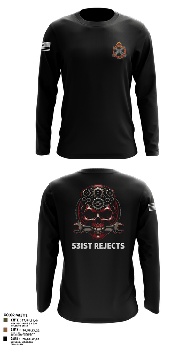 531st Hospital Center 19042289 Long Sleeve Performance Shirt - 6