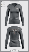 Livingston Police Emergency Service Unit 52189708 Women's Long Sleeve V-neck Shirt -1 3