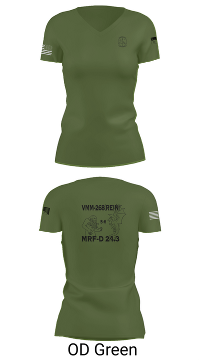 VMM-268 12942202 Women's Short Sleeve V-neck Shirt - 48
