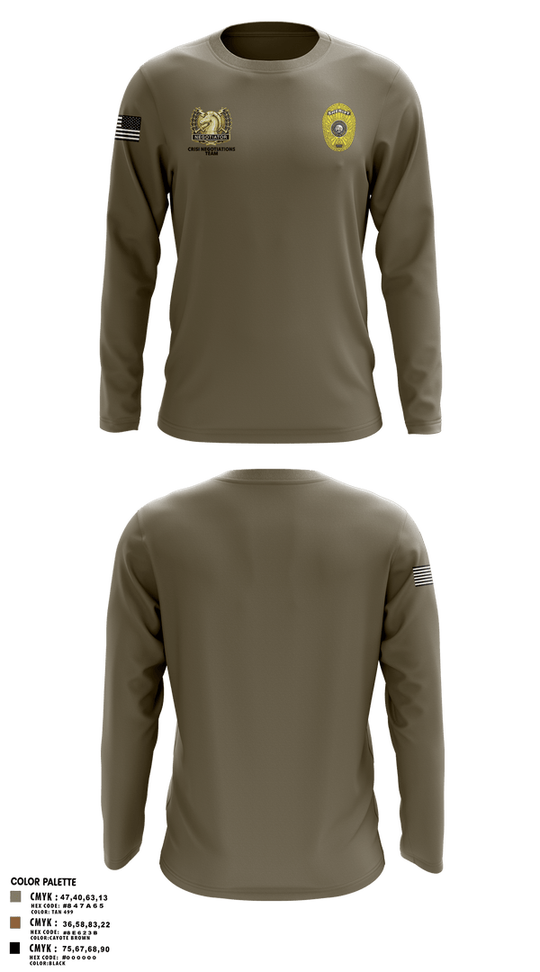 Long Sleeve Performance Shirt, HCSO CNT, Police, Teamtime, Team time, sublimation, custom sports apparel, team uniforms, spirit wear, spiritwear, sports uniforms, custom shirts, team store, custom team store, fundraiser sports, apparel fundraiser
