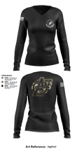 509 OSS 20473594 Women's Long Sleeve V-neck Shirt - 106