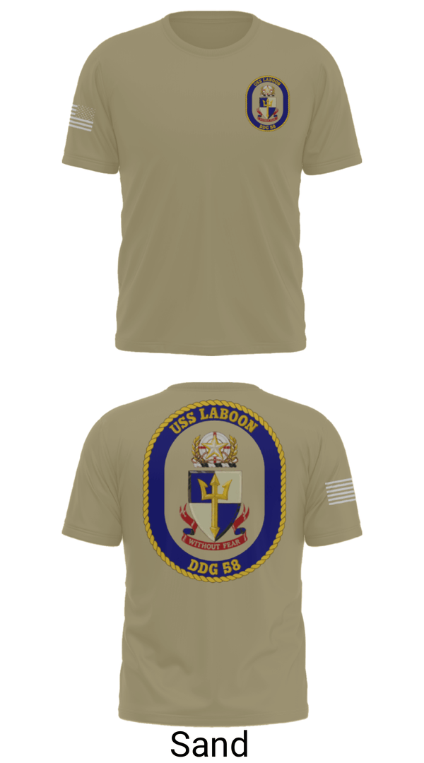 Old School Cotton Feel Shirt, USS LABOON - DDG 58, Navy, Teamtime, Team time, sublimation, custom sports apparel, team uniforms, spirit wear, spiritwear, sports uniforms, custom shirts, team store, custom team store, fundraiser sports, apparel fundraiser