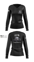 617th Transportation Company 2064597 Women's Long Sleeve V-neck Shirt - 1