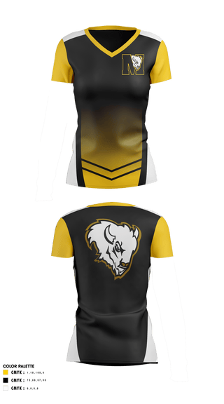 Womens Short Sleeve Vneck Shirt, McAlester Middle School Volleyball, Women's Volleyball, Teamtime, Team time, sublimation, custom sports apparel, team uniforms, spirit wear, spiritwear, sports uniforms, custom shirts, team store, custom team store, fundraiser sports, apparel fundraiser