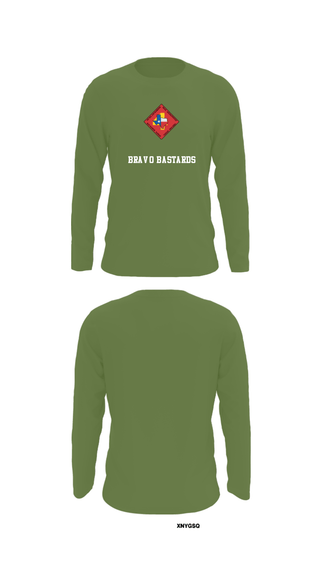Long Sleeve Performance Shirt, Bravo Bastards, Marines, Teamtime, Team time, sublimation, custom sports apparel, team uniforms, spirit wear, spiritwear, sports uniforms, custom shirts, team store, custom team store, fundraiser sports, apparel fundraiser