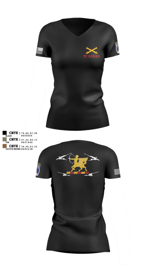 Womens Short Sleeve Vneck Shirt, 3-6 FA, Army, Teamtime, Team time, sublimation, custom sports apparel, team uniforms, spirit wear, spiritwear, sports uniforms, custom shirts, team store, custom team store, fundraiser sports, apparel fundraiser
