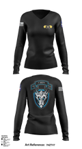112th CRD95th CBRN Co 64456189 Women's Long Sleeve V-neck Shirt - 30