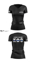 Vance County Sheriff's Office  K9 Unit 48237740 Women's Short Sleeve V-neck Shirt - 7