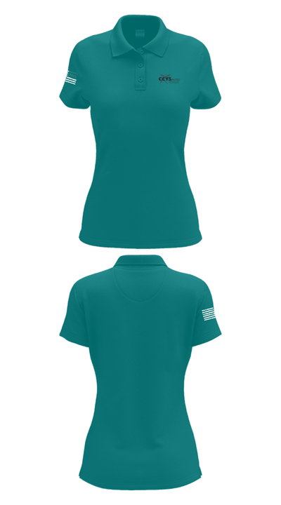 Copper Cities Youth Sports 81576985 Women's Short Sleeve Performance Polo  - 55