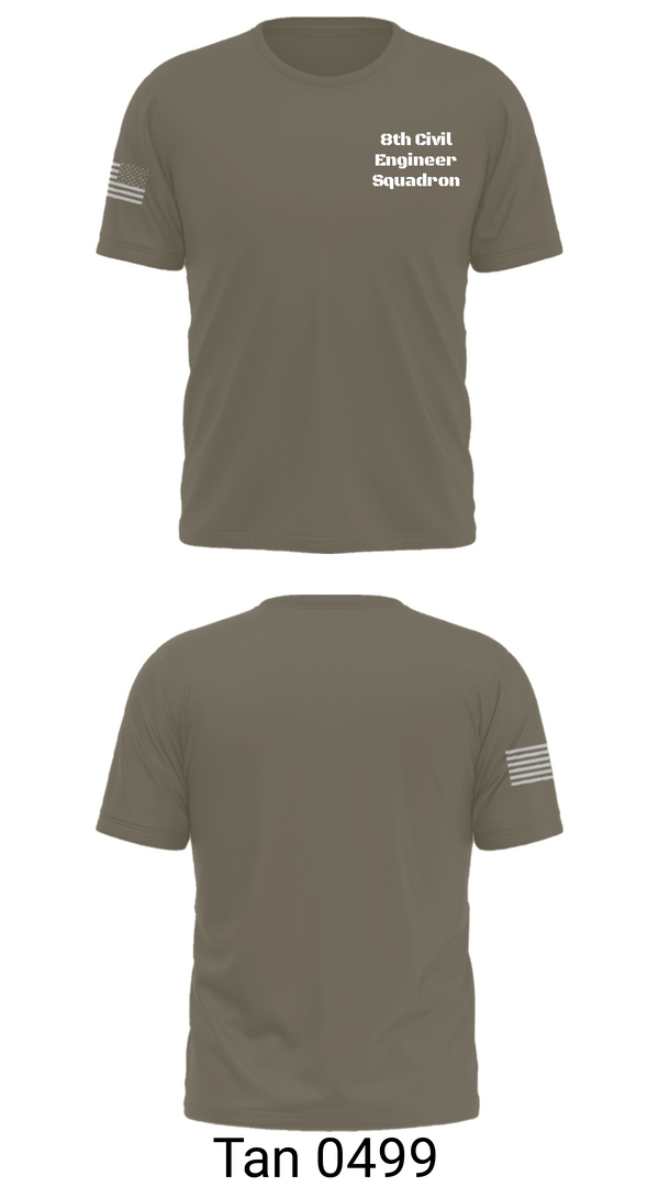 Old School Cotton Feel Shirt, 8th Civil Engineer Squadron, Air Force, Teamtime, Team time, sublimation, custom sports apparel, team uniforms, spirit wear, spiritwear, sports uniforms, custom shirts, team store, custom team store, fundraiser sports, apparel fundraiser