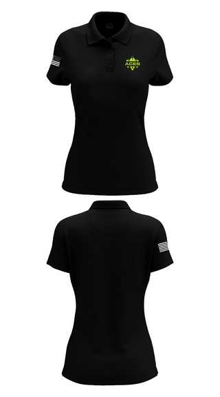 Womens Short Sleeve Performance Polo, Georgia Aces, Women's Volleyball, Teamtime, Team time, sublimation, custom sports apparel, team uniforms, spirit wear, spiritwear, sports uniforms, custom shirts, team store, custom team store, fundraiser sports, apparel fundraiser