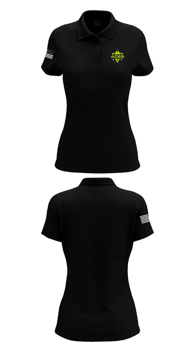 Georgia Aces 68978353 Women's Short Sleeve Performance Polo  - 36