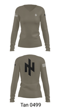 Vitalii 64188372 Women's Long Sleeve V-neck Shirt - 77