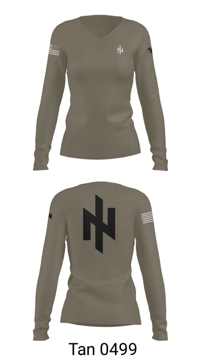 Vitalii 64188372 Women's Long Sleeve V-neck Shirt - 77