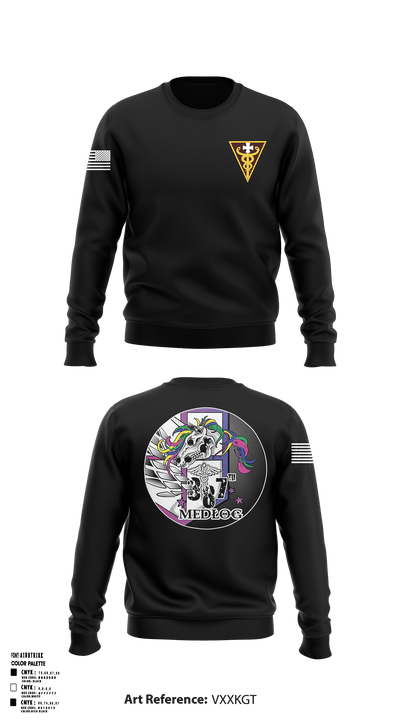 387 Medical Logistics Company 33490288 Crew Neck Sweatshirt - 1