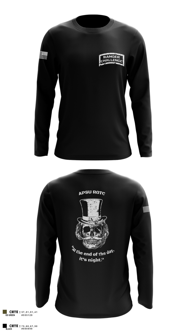 Long Sleeve Performance Shirt, APSU RANGER CHALLENGE, Army, Teamtime, Team time, sublimation, custom sports apparel, team uniforms, spirit wear, spiritwear, sports uniforms, custom shirts, team store, custom team store, fundraiser sports, apparel fundraiser