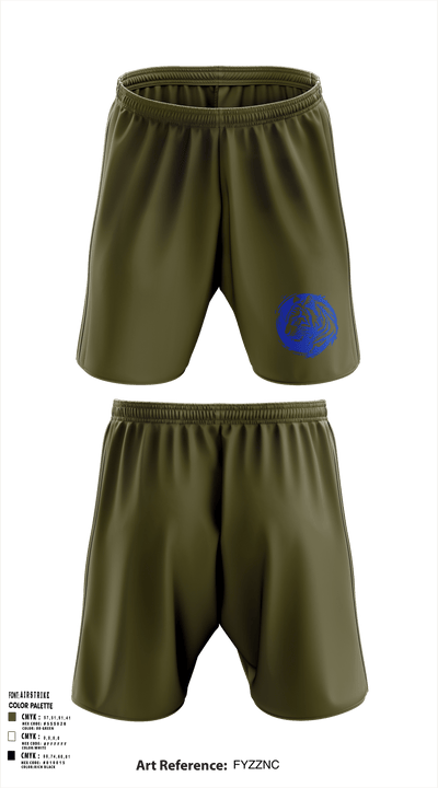 312th HR CO, A1 Postal 64167397 Athletic Shorts With Pockets - 153