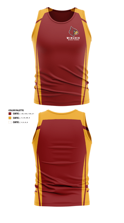 Winlock Middle School Cross Country 67642517 Tank Top - 40