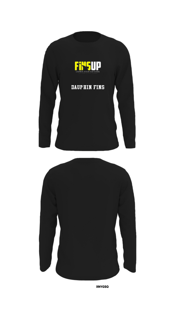 Long Sleeve Performance Shirt, Dauphin Fins, Football, Teamtime, Team time, sublimation, custom sports apparel, team uniforms, spirit wear, spiritwear, sports uniforms, custom shirts, team store, custom team store, fundraiser sports, apparel fundraiser