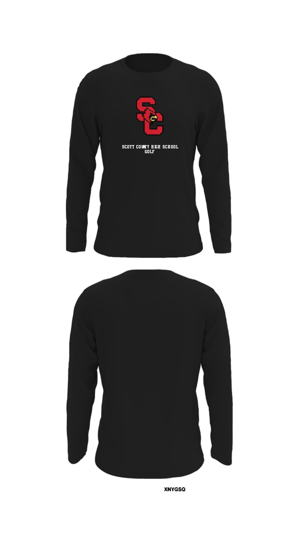 Long Sleeve Performance Shirt, Scott County High School Golf, Golf, Teamtime, Team time, sublimation, custom sports apparel, team uniforms, spirit wear, spiritwear, sports uniforms, custom shirts, team store, custom team store, fundraiser sports, apparel fundraiser