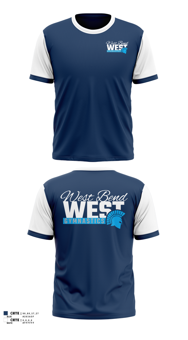 Short Sleeve Performance Shirt, West Bend West Gymnastics, Spirit Store, Teamtime, Team time, sublimation, custom sports apparel, team uniforms, spirit wear, spiritwear, sports uniforms, custom shirts, team store, custom team store, fundraiser sports, apparel fundraiser
