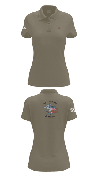 Women's Short Sleeve Performance Polo, 465 EVCC, Army, Teamtime, Team time, sublimation, custom sports apparel, team uniforms, spirit wear, spiritwear, sports uniforms, custom shirts, team store, custom team store, fundraiser sports, apparel fundraiser
