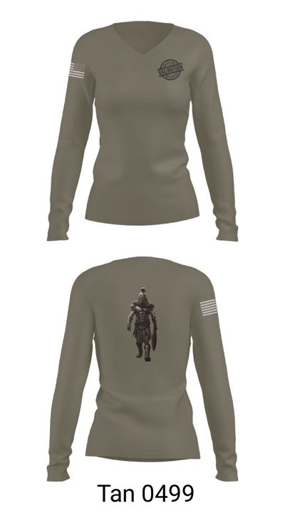 JSSD-K 87433358 Women's Long Sleeve V-neck Shirt - 77
