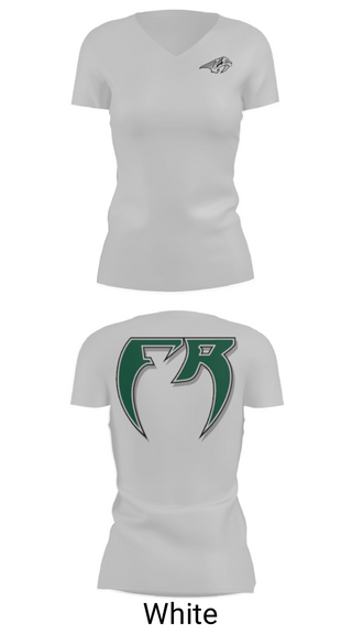 Women's Short Sleeve Vneck Shirt, Fossil Ridge High School Baseball, Baseball, Teamtime, Team time, sublimation, custom sports apparel, team uniforms, spirit wear, spiritwear, sports uniforms, custom shirts, team store, custom team store, fundraiser sports, apparel fundraiser