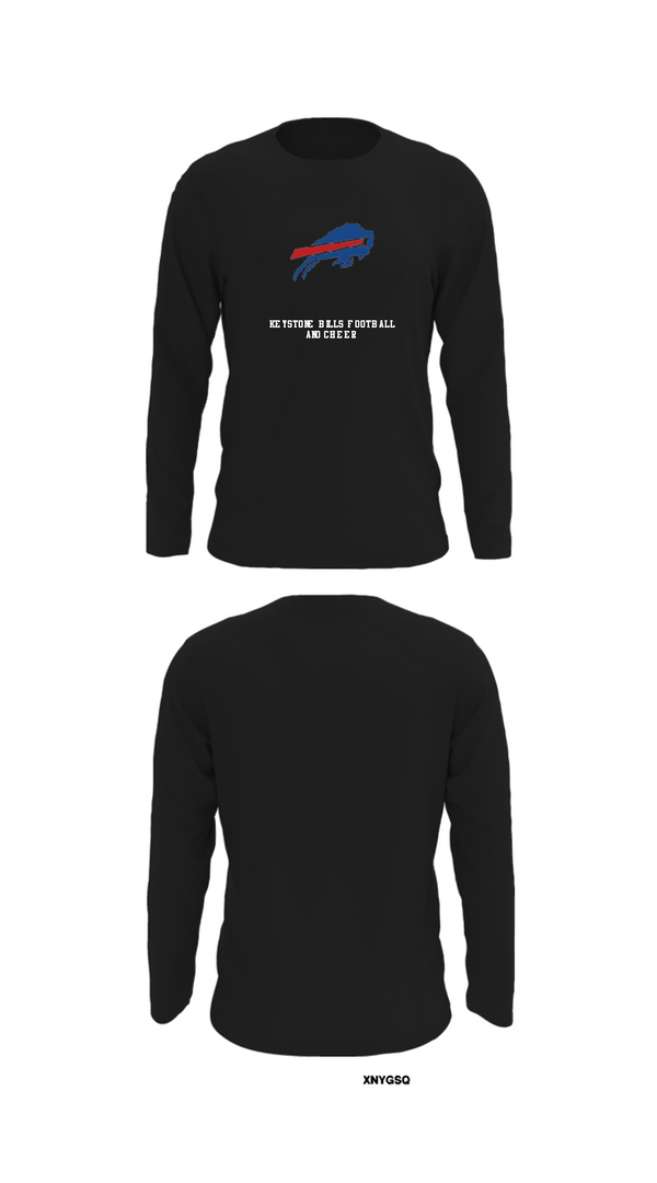 Long Sleeve Performance Shirt, Keystone Bills Football and Cheer, Football, Teamtime, Team time, sublimation, custom sports apparel, team uniforms, spirit wear, spiritwear, sports uniforms, custom shirts, team store, custom team store, fundraiser sports, apparel fundraiser