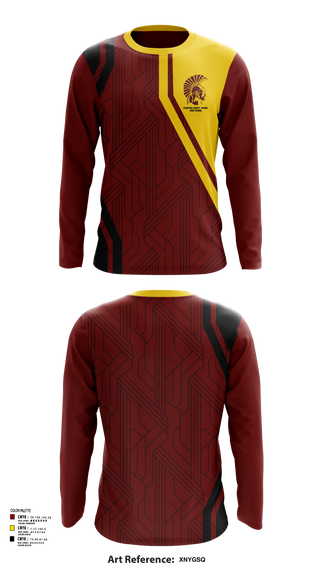 Long Sleeve Performance Shirt, Stanton County Junior High School, Spirit Store, Teamtime, Team time, sublimation, custom sports apparel, team uniforms, spirit wear, spiritwear, sports uniforms, custom shirts, team store, custom team store, fundraiser sports, apparel fundraiser