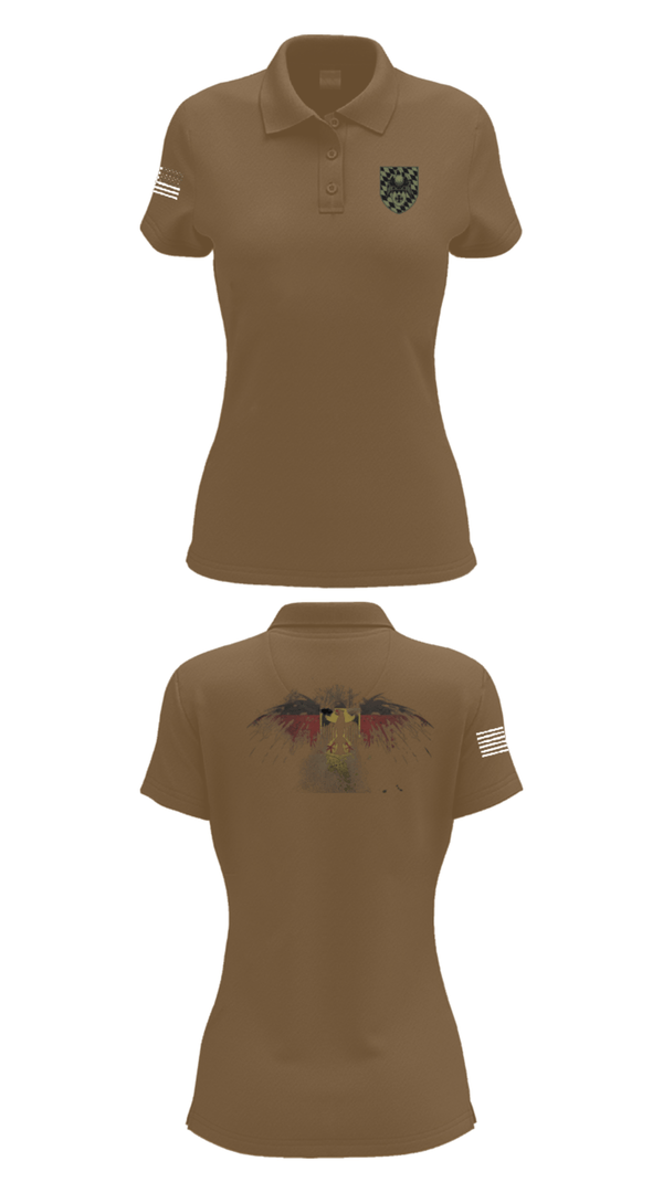 Women's Short Sleeve Performance Polo, 3./HSchRgt1, Army, Teamtime, Team time, sublimation, custom sports apparel, team uniforms, spirit wear, spiritwear, sports uniforms, custom shirts, team store, custom team store, fundraiser sports, apparel fundraiser