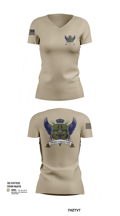 Womens Short Sleeve Vneck Shirt, Pieper Legacy Loft, , Teamtime, Team time, sublimation, custom sports apparel, team uniforms, spirit wear, spiritwear, sports uniforms, custom shirts, team store, custom team store, fundraiser sports, apparel fundraiser