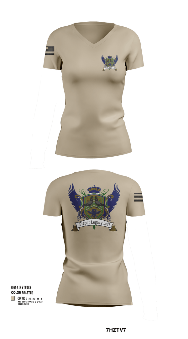 Womens Short Sleeve Vneck Shirt, Pieper Legacy Loft, , Teamtime, Team time, sublimation, custom sports apparel, team uniforms, spirit wear, spiritwear, sports uniforms, custom shirts, team store, custom team store, fundraiser sports, apparel fundraiser
