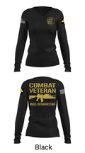 33rd Infantry 79937532 Women's Long Sleeve V-neck Shirt - 37