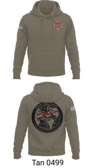 Hoodie, FSC 1-1SFG, Army, Teamtime, Team time, sublimation, custom sports apparel, team uniforms, spirit wear, spiritwear, sports uniforms, custom shirts, team store, custom team store, fundraiser sports, apparel fundraiser
