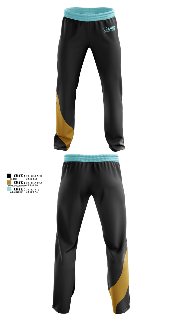 Sweatpants, CREW2, Cross Country, Teamtime, Team time, sublimation, custom sports apparel, team uniforms, spirit wear, spiritwear, sports uniforms, custom shirts, team store, custom team store, fundraiser sports, apparel fundraiser