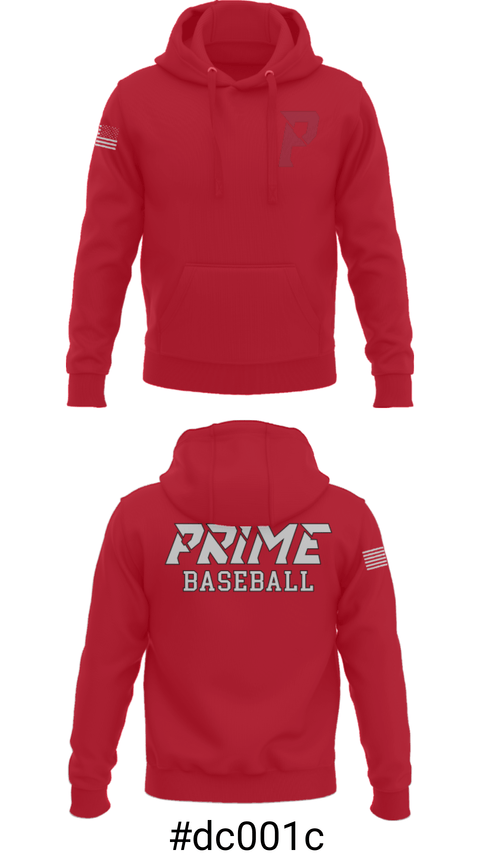 Hoodie, Prime Baseball, Baseball, Teamtime, Team time, sublimation, custom sports apparel, team uniforms, spirit wear, spiritwear, sports uniforms, custom shirts, team store, custom team store, fundraiser sports, apparel fundraiser