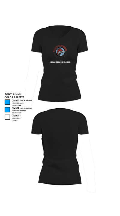 Goodman Middle School Soccer 21571091 Women's Short Sleeve V-neck Shirt - 37