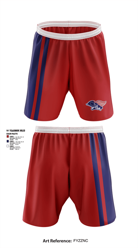 Athletic Shorts With Pockets, Red Land High School Cheer, Cheer, Teamtime, Team time, sublimation, custom sports apparel, team uniforms, spirit wear, spiritwear, sports uniforms, custom shirts, team store, custom team store, fundraiser sports, apparel fundraiser
