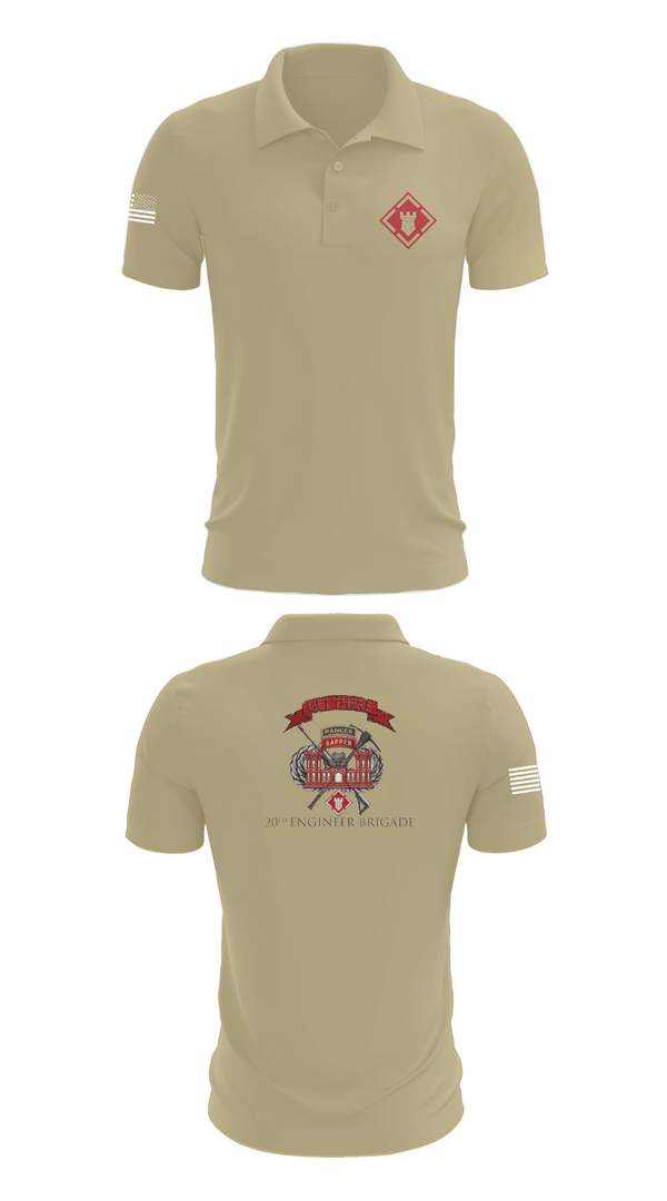 Short Sleeve Performance Polo, 264 EN CO, Army, Teamtime, Team time, sublimation, custom sports apparel, team uniforms, spirit wear, spiritwear, sports uniforms, custom shirts, team store, custom team store, fundraiser sports, apparel fundraiser